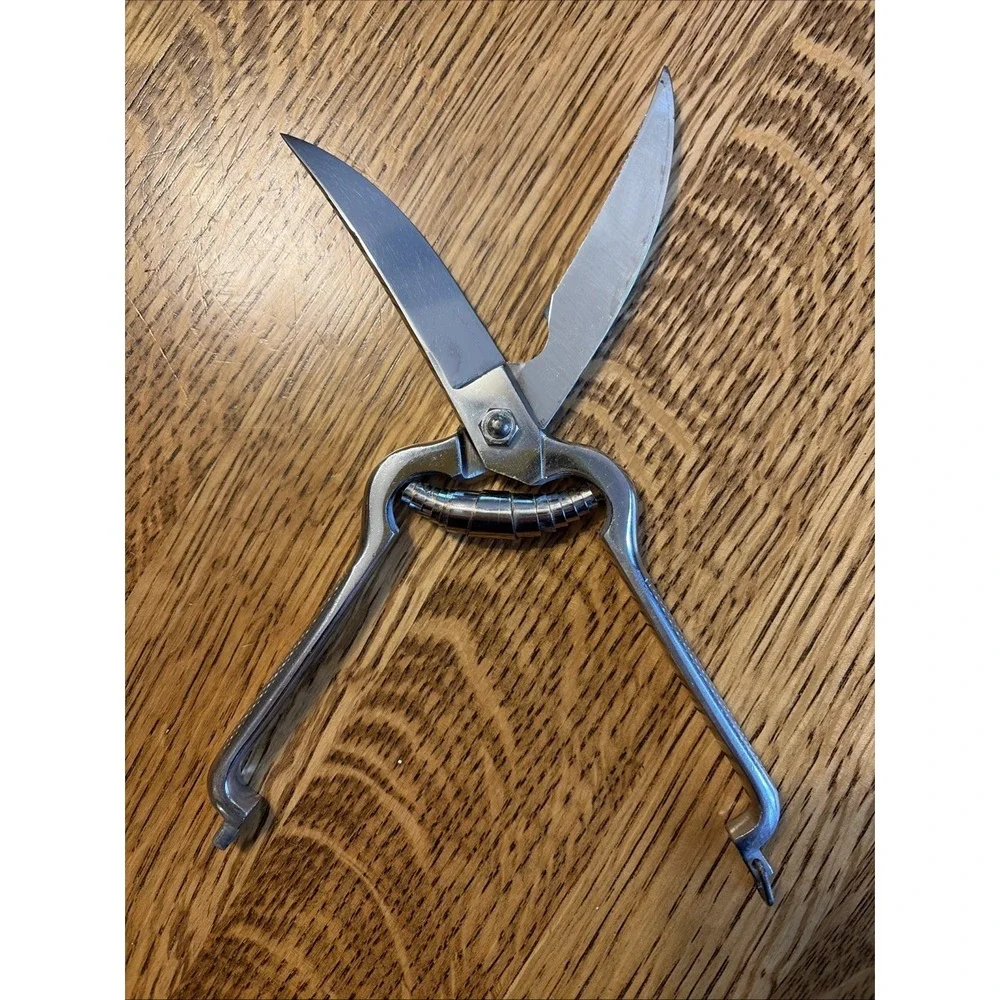Vintage Boker Stainless Poultry  Shears Scissors. Made in USA